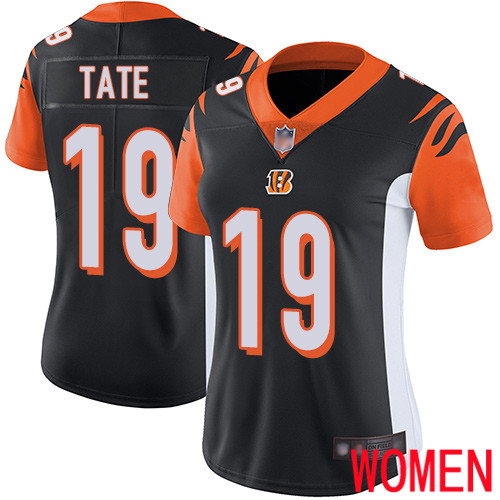 Cincinnati Bengals Limited Black Women Auden Tate Home Jersey NFL Footballl #19 Vapor Untouchable
